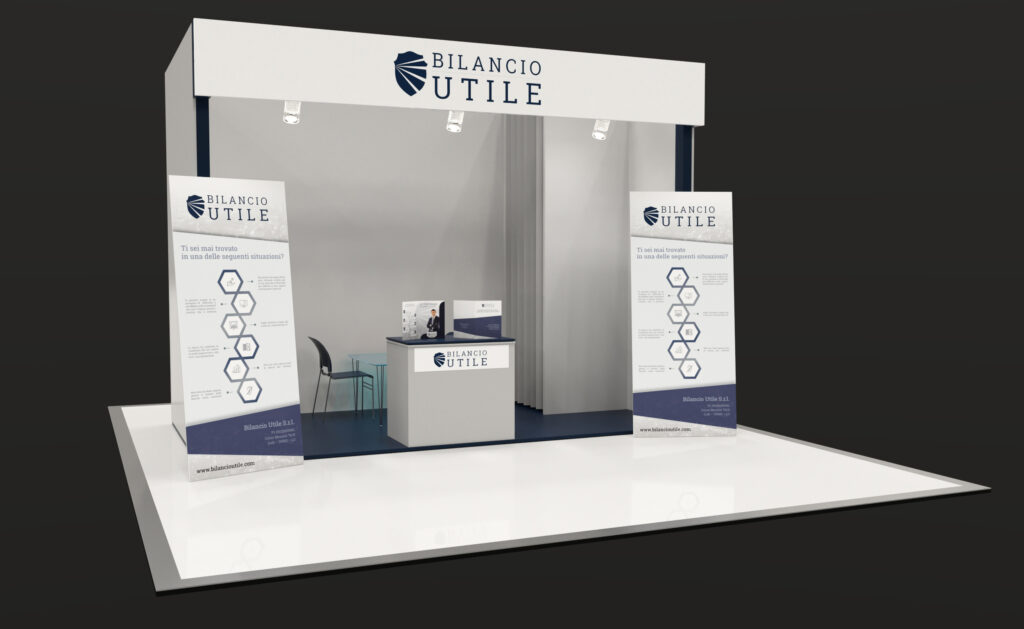 D Preview Stand Bilancio Utile P Y G Design Studio